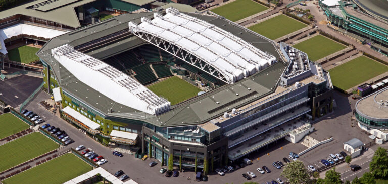 Aerial,View,Of,Wimbledon,Centre,Court,London,,Uk